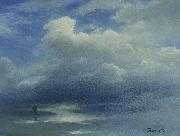 Albert Bierstadt Sea and Sky painting